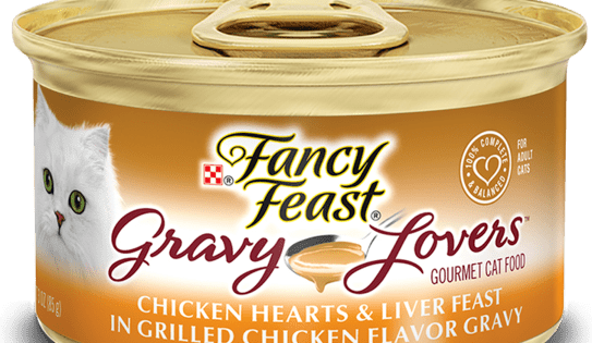 Fancy Feast Gravy Lovers Chicken Hearts With Liver In A Grilled Chicken Flavor Gravy